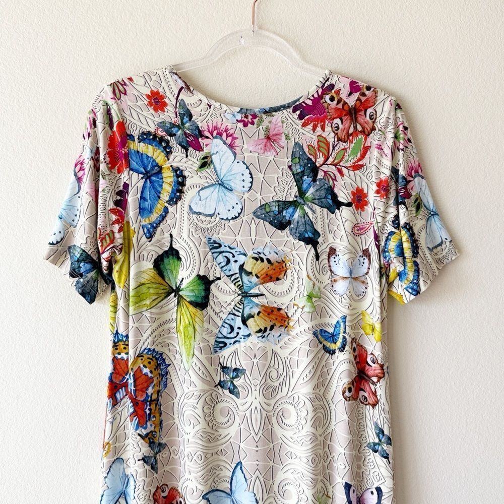 Johnny Was Mitchi Butterfly Floral Swing Dress - Picture 10 of 13